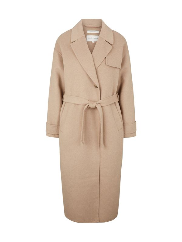 TOM TAILOR TOM TAILOR Преходно палто  светлобежово / бяло