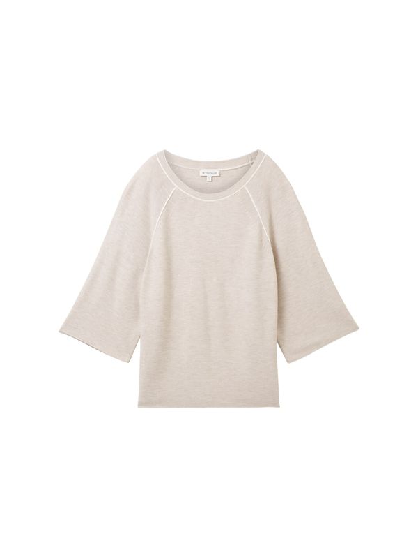 TOM TAILOR TOM TAILOR Пуловер  бежово меланж