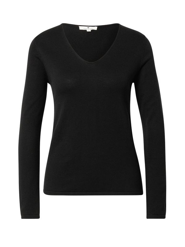 TOM TAILOR TOM TAILOR Пуловер  черно