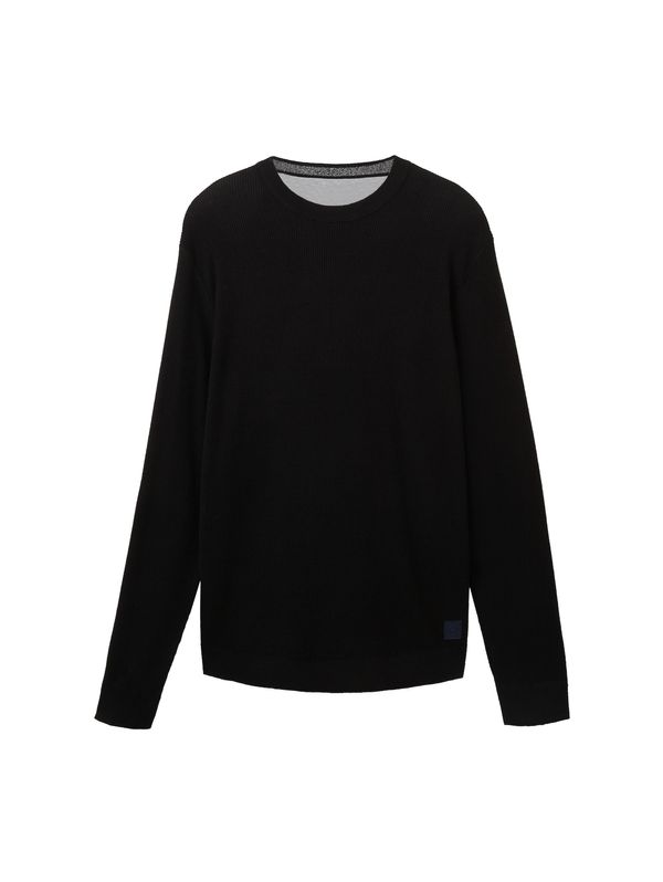 TOM TAILOR TOM TAILOR Пуловер  черно
