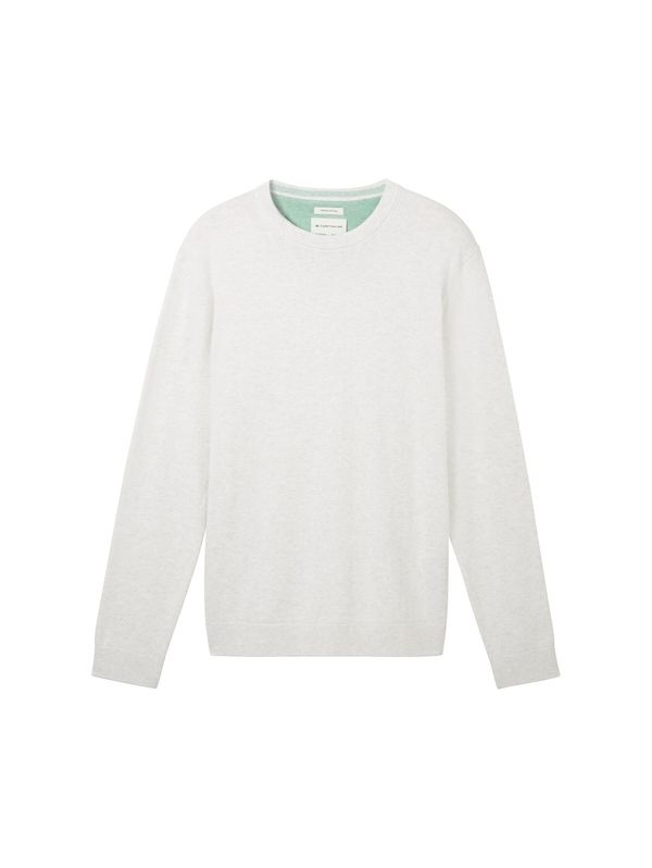 TOM TAILOR TOM TAILOR Пуловер  мръсно бяло