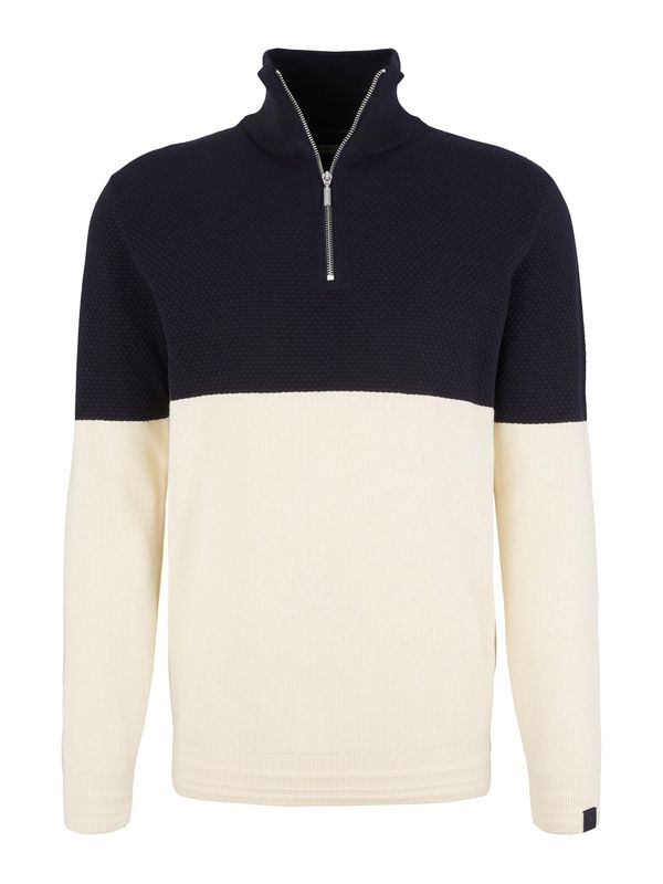 TOM TAILOR TOM TAILOR Пуловер  светлобежово / нейви синьо