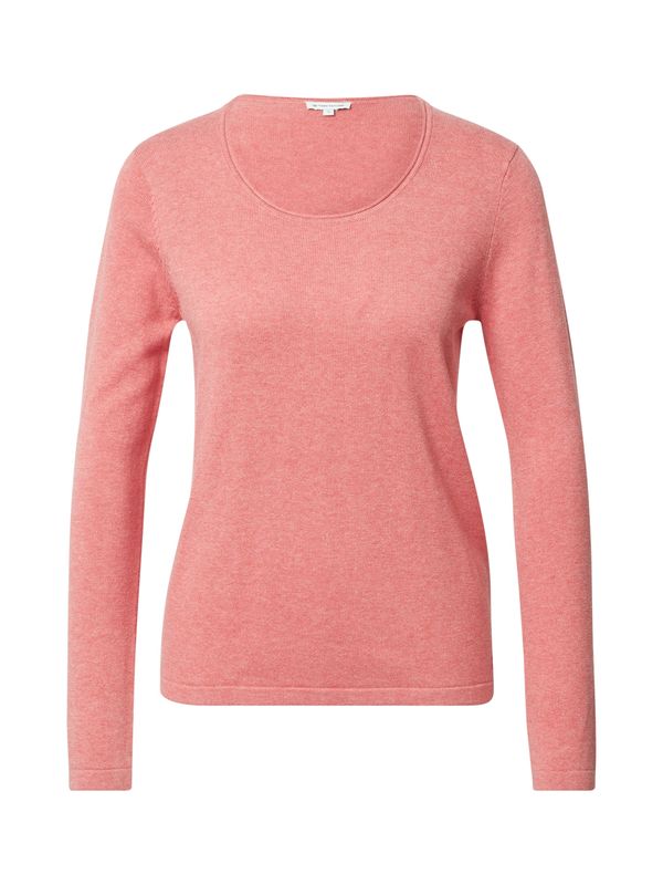 TOM TAILOR TOM TAILOR Пуловер  светлочервено / червен меланж