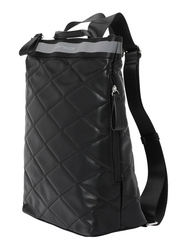 TOM TAILOR TOM TAILOR Раница 'Mica'  сиво / черно / мръсно бяло