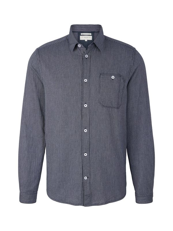 TOM TAILOR TOM TAILOR Риза  морскосиньо / бяло