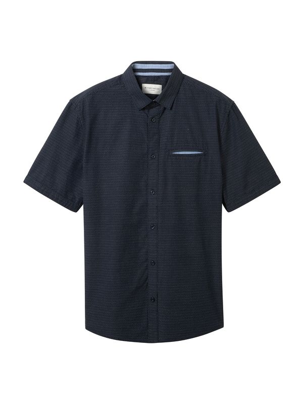 TOM TAILOR TOM TAILOR Риза  нейви синьо / бяло