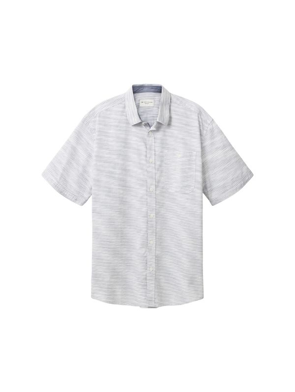 TOM TAILOR TOM TAILOR Риза  нейви синьо / бяло