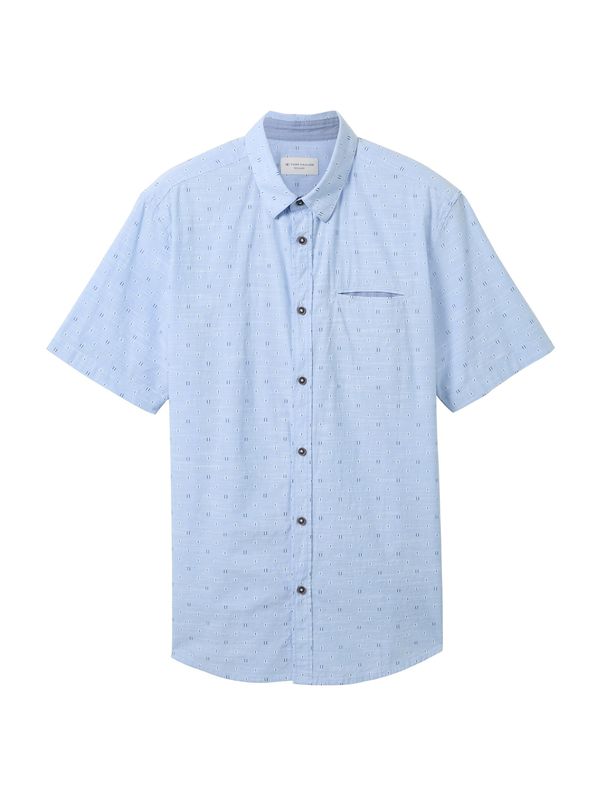 TOM TAILOR TOM TAILOR Риза  нейви синьо / светлосиньо / бяло