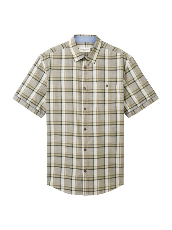 TOM TAILOR TOM TAILOR Риза  нейви синьо / зелено / маслина / бяло