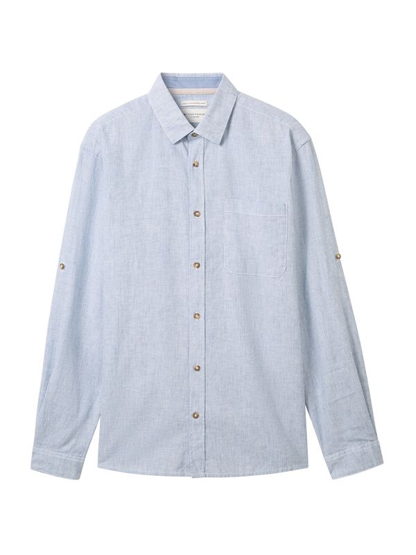 TOM TAILOR TOM TAILOR Риза  синьо / бяло