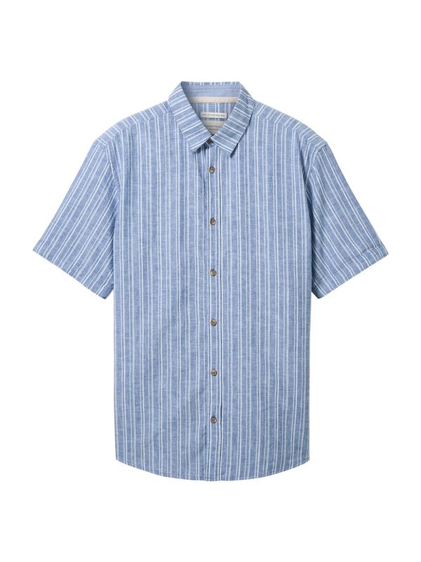 TOM TAILOR TOM TAILOR Риза  синьо / бяло