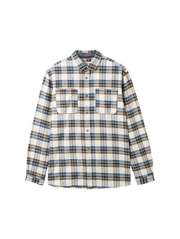 TOM TAILOR TOM TAILOR Риза  синьо / зелено / оранжево / бял памук