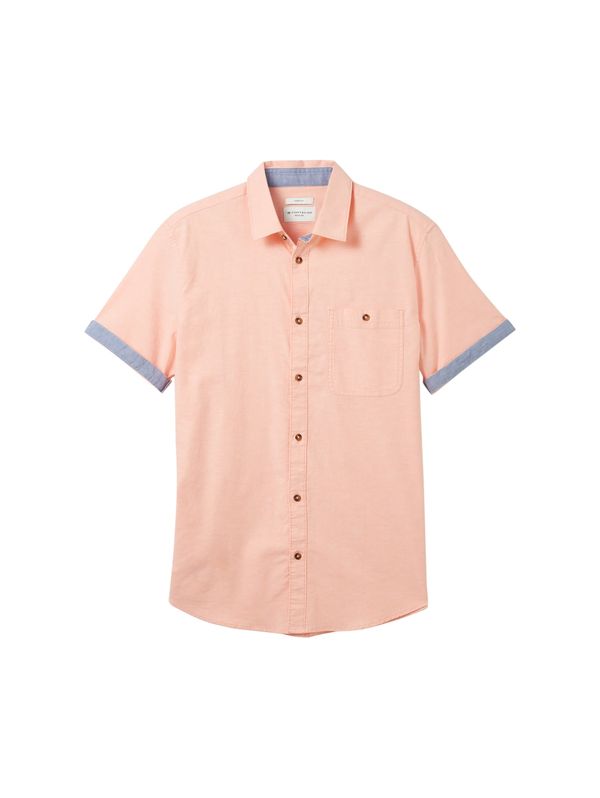 TOM TAILOR TOM TAILOR Риза  сив меланж / оранжево