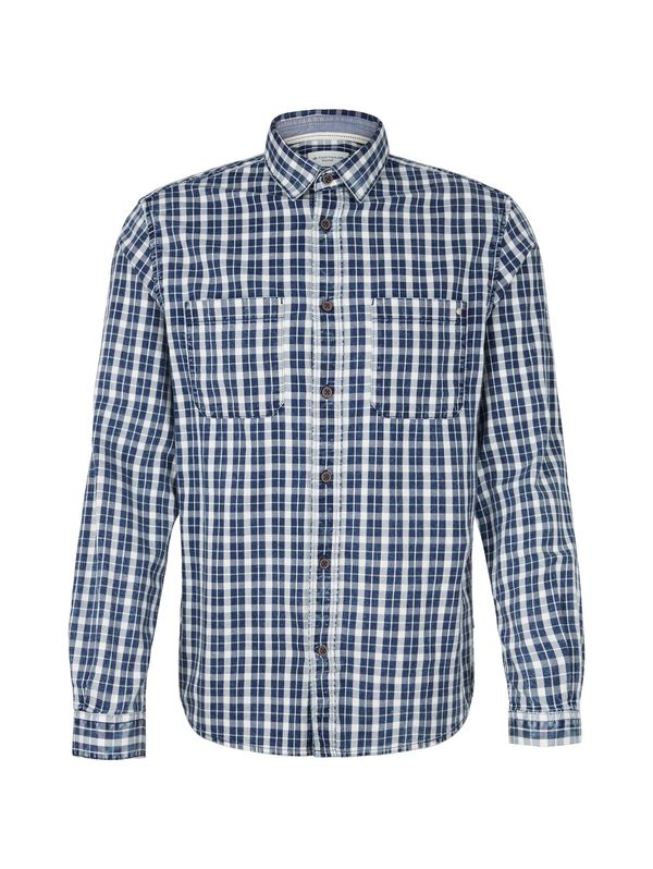 TOM TAILOR TOM TAILOR Риза  тъмносиньо / бяло