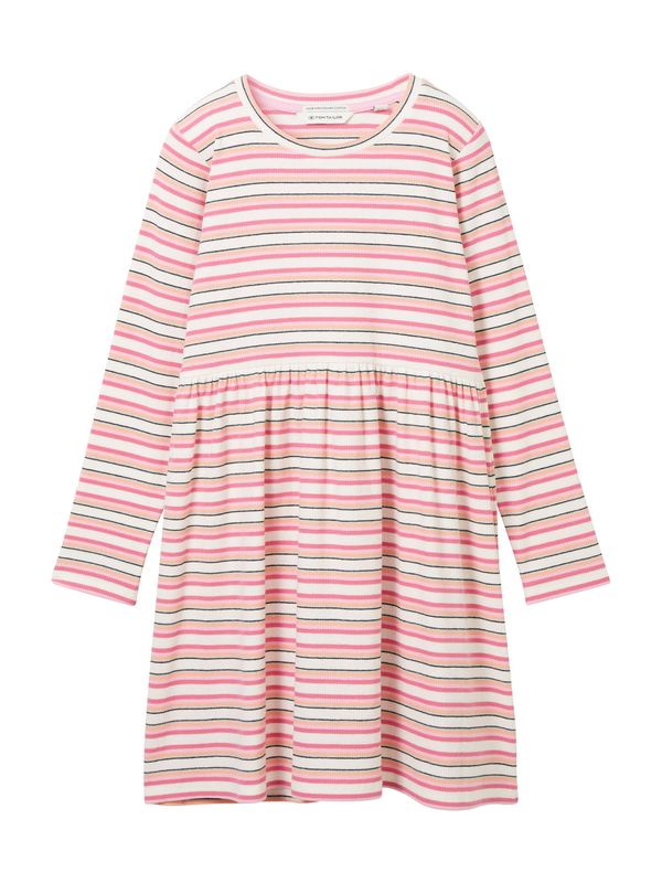 TOM TAILOR TOM TAILOR Рокля  оранжево / бледорозово / светлорозово / бяло