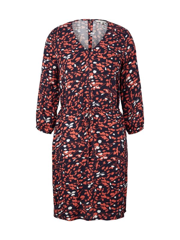 TOM TAILOR TOM TAILOR Рокля  оранжево-червено / черно / бяло