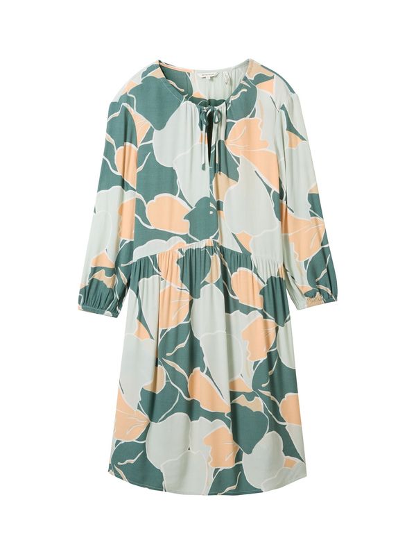 TOM TAILOR TOM TAILOR Рокля  смарагдово зелено / мента / кайсия / бяло