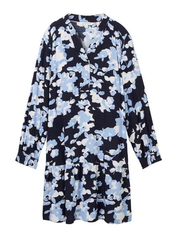 TOM TAILOR TOM TAILOR Рокля  светлосиньо / тъмносиньо / бяло