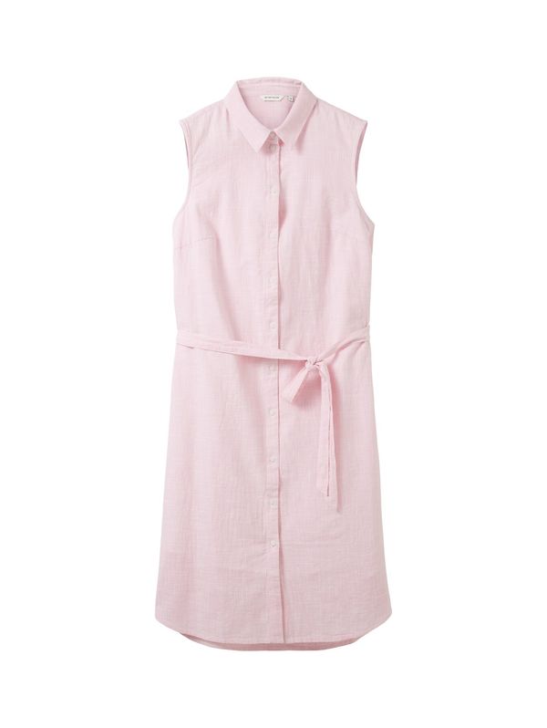 TOM TAILOR TOM TAILOR Рокля тип риза  бледорозово
