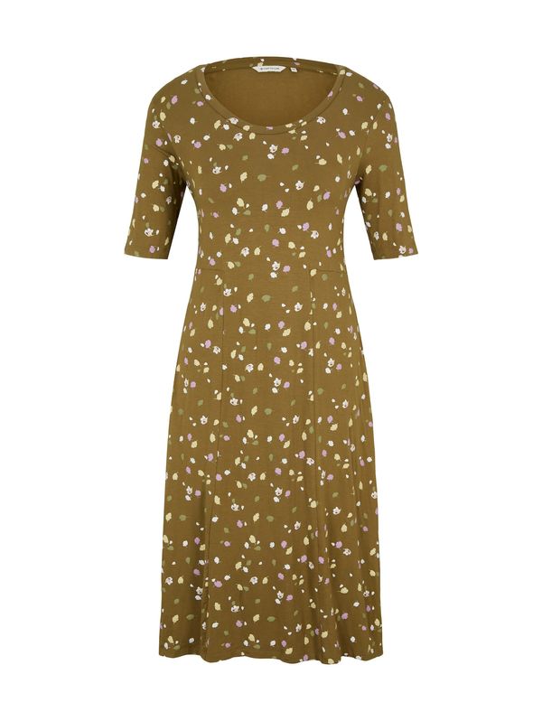 TOM TAILOR TOM TAILOR Рокля  тъмнозелено / пъстро