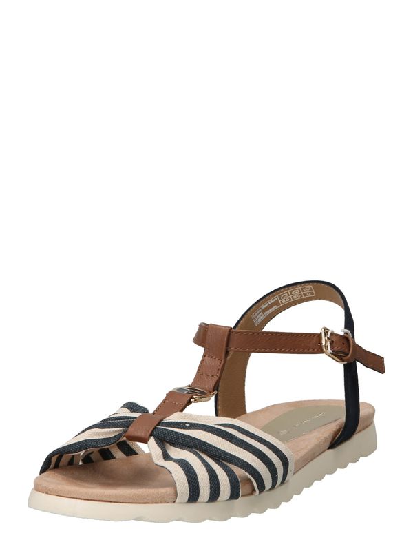 TOM TAILOR TOM TAILOR Сандали с каишка  нейви синьо / брокат / бяло