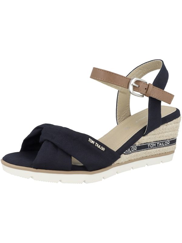 TOM TAILOR TOM TAILOR Сандали с каишка  тъмносиньо / светлокафяво