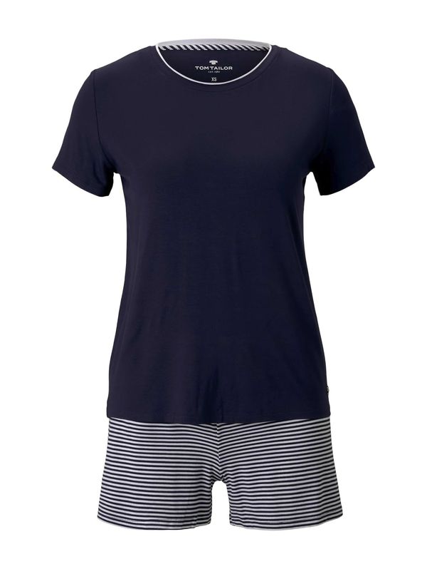 TOM TAILOR TOM TAILOR Шорти  тъмносиньо / бяло