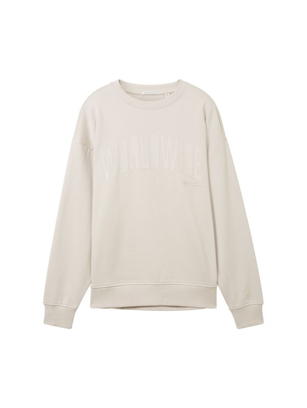 TOM TAILOR TOM TAILOR Суичър  бежово