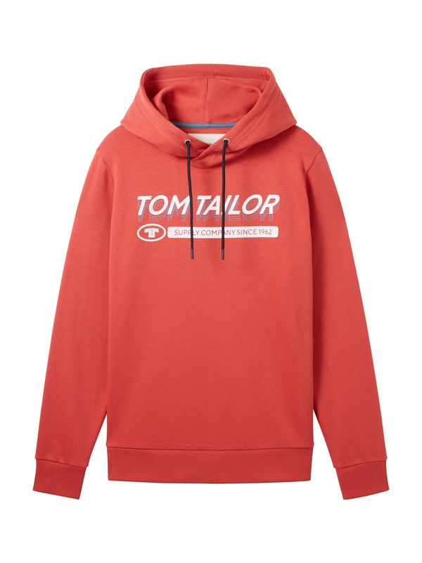 TOM TAILOR TOM TAILOR Суичър  пъпеш / бяло