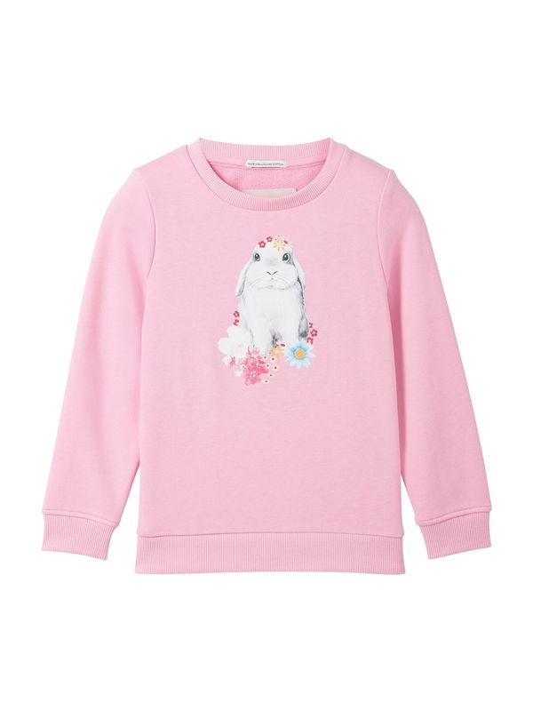 TOM TAILOR TOM TAILOR Суичър  светлосиньо / сиво / оранжево / бледорозово