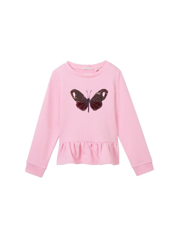 TOM TAILOR TOM TAILOR Суичър  злато / бледорозово / малина