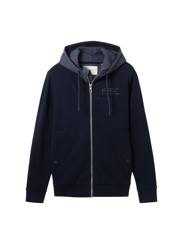 TOM TAILOR TOM TAILOR Суичъри с качулка  морскосиньо / аквамарин / синьо меланж