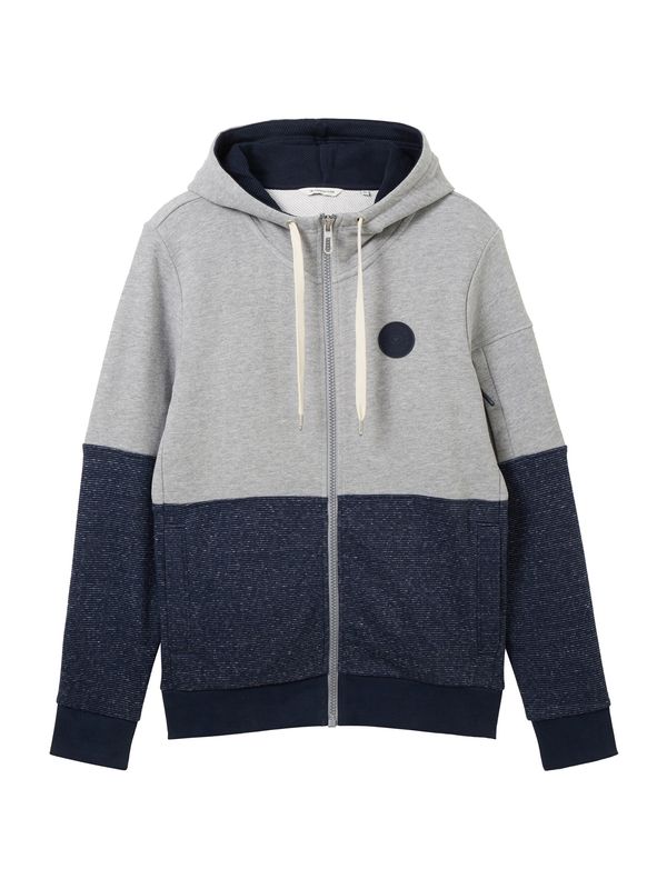 TOM TAILOR TOM TAILOR Суичъри с качулка  нейви синьо / сив меланж