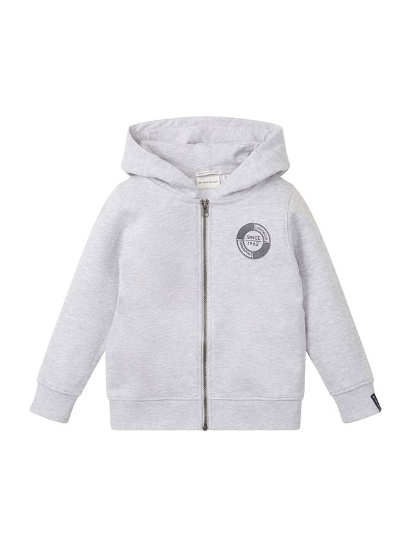 TOM TAILOR TOM TAILOR Суичъри с качулка  сив меланж / черно