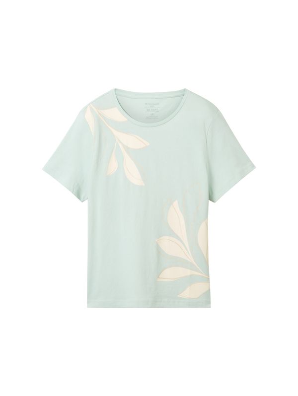 TOM TAILOR TOM TAILOR Тениска  бежово / капучино / мента