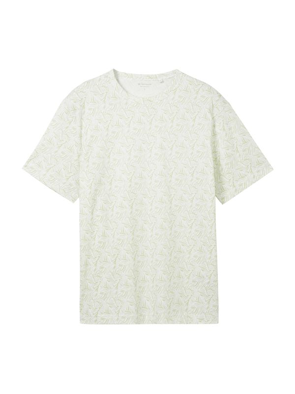 TOM TAILOR TOM TAILOR Тениска  киви / мръсно бяло