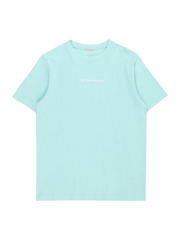 TOM TAILOR TOM TAILOR Тениска  лазурно синьо / бяло