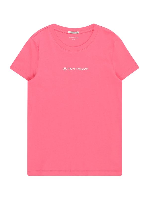 TOM TAILOR TOM TAILOR Тениска  малина / бяло