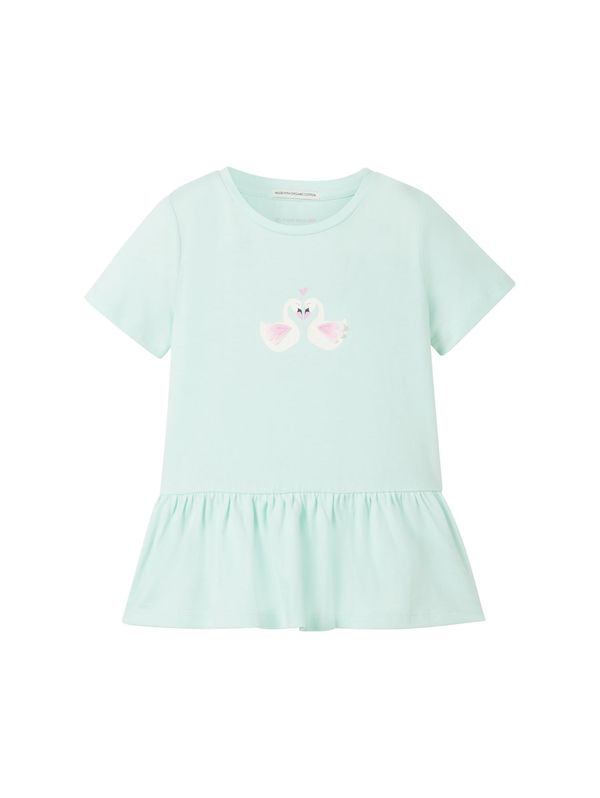 TOM TAILOR TOM TAILOR Тениска  мента / бледорозово / черно / бяло