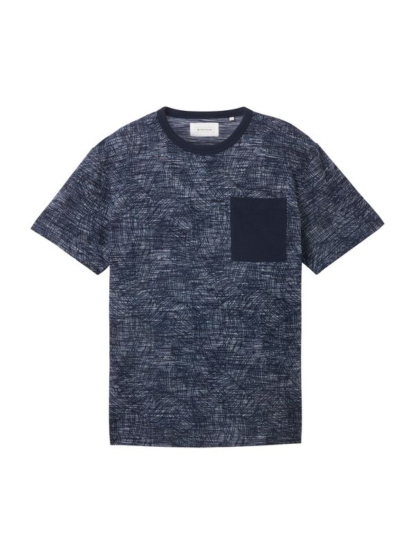 TOM TAILOR TOM TAILOR Тениска  морскосиньо / гълъбово синьо