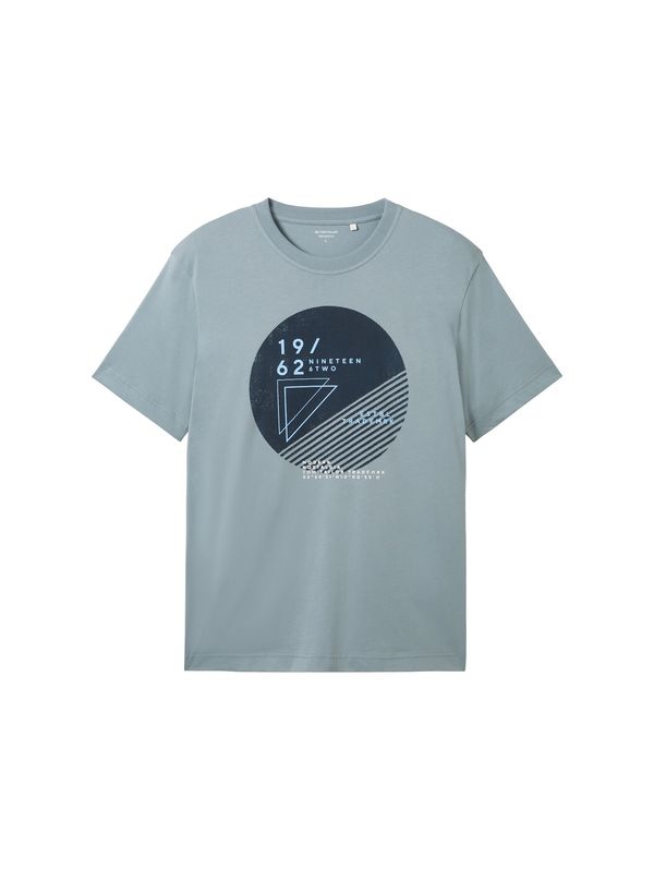 TOM TAILOR TOM TAILOR Тениска  морскосиньо / лазурно синьо / опал / бяло