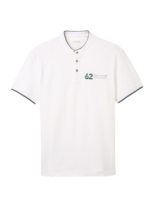 TOM TAILOR TOM TAILOR Тениска  морскосиньо / пастелно зелено / бяло