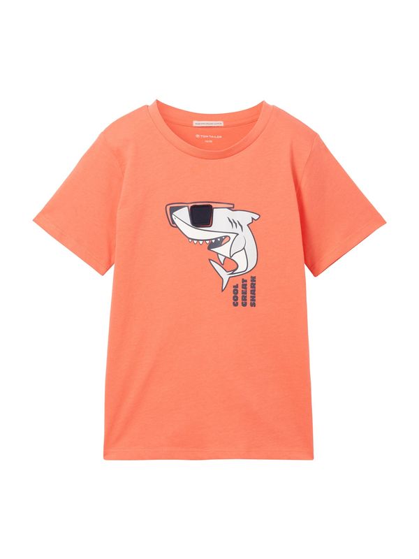 TOM TAILOR TOM TAILOR Тениска  морскосиньо / сьомга / черно / бяло