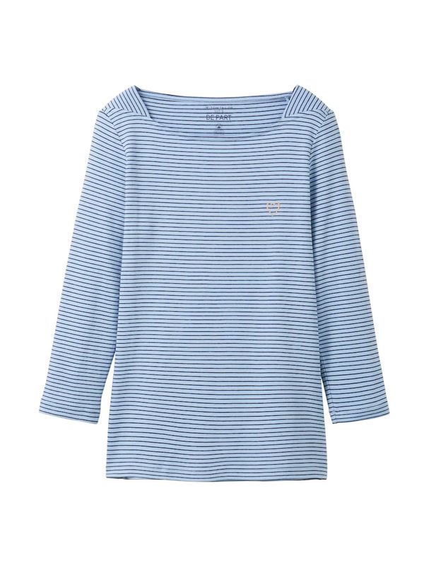 TOM TAILOR TOM TAILOR Тениска  небесносиньо / бяло