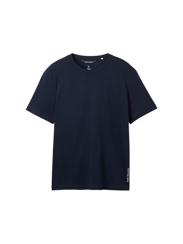 TOM TAILOR TOM TAILOR Тениска  нейви синьо / бяло