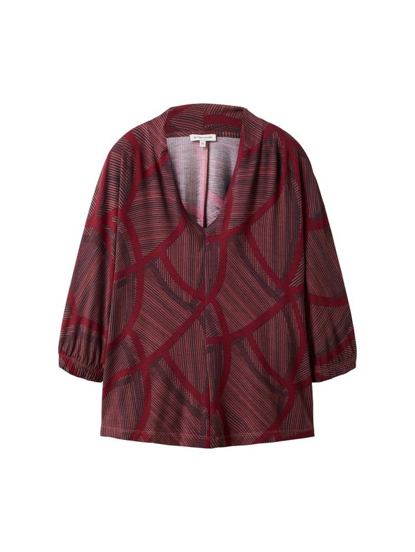 TOM TAILOR TOM TAILOR Тениска  нейви синьо / червено