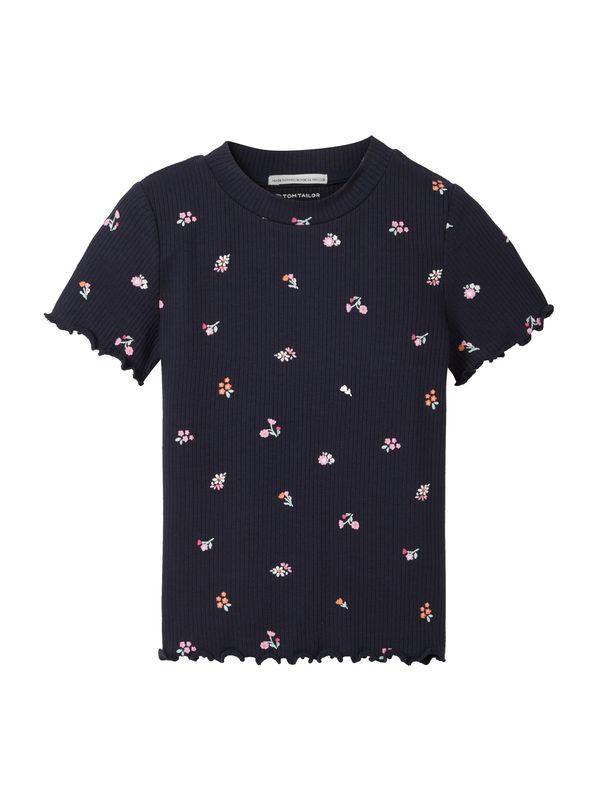 TOM TAILOR TOM TAILOR Тениска  нейви синьо / кайсия / бледорозово / бяло
