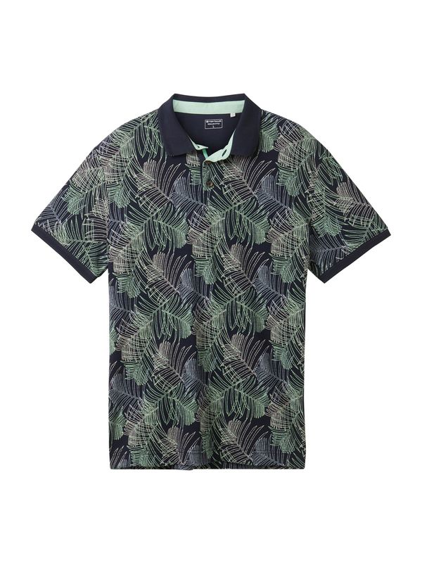 TOM TAILOR TOM TAILOR Тениска  нейви синьо / мента / бяло