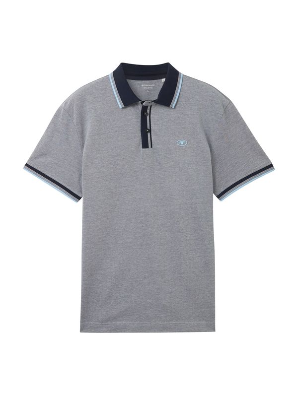 TOM TAILOR TOM TAILOR Тениска  нейви синьо / небесносиньо / сиво / черно