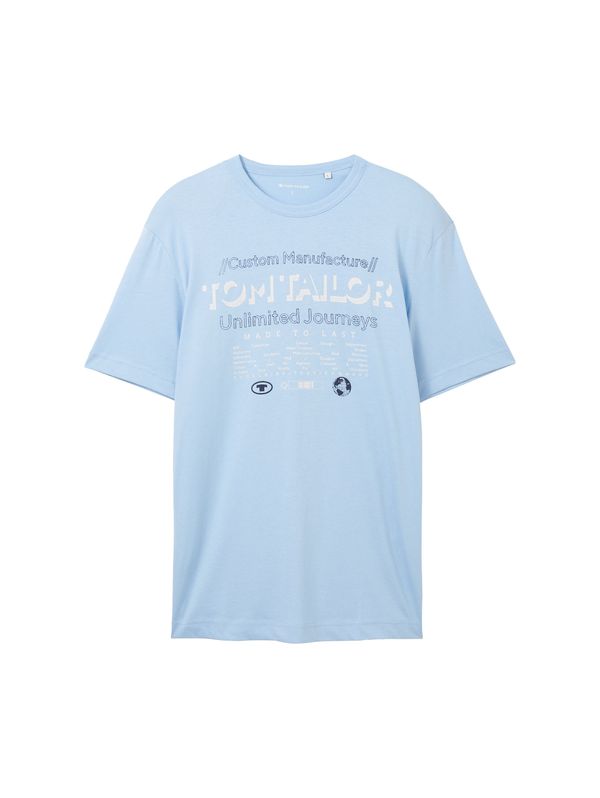 TOM TAILOR TOM TAILOR Тениска  нейви синьо / светлосиньо / бяло